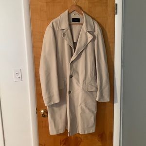 Burberry London Mens Cream Colored Coat